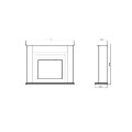 Suncrest Bedale Electric Fireplace Suite in Soft White