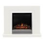 Be Modern Flare Colby White Freestanding Electric Fireplace Suite 38 Inch