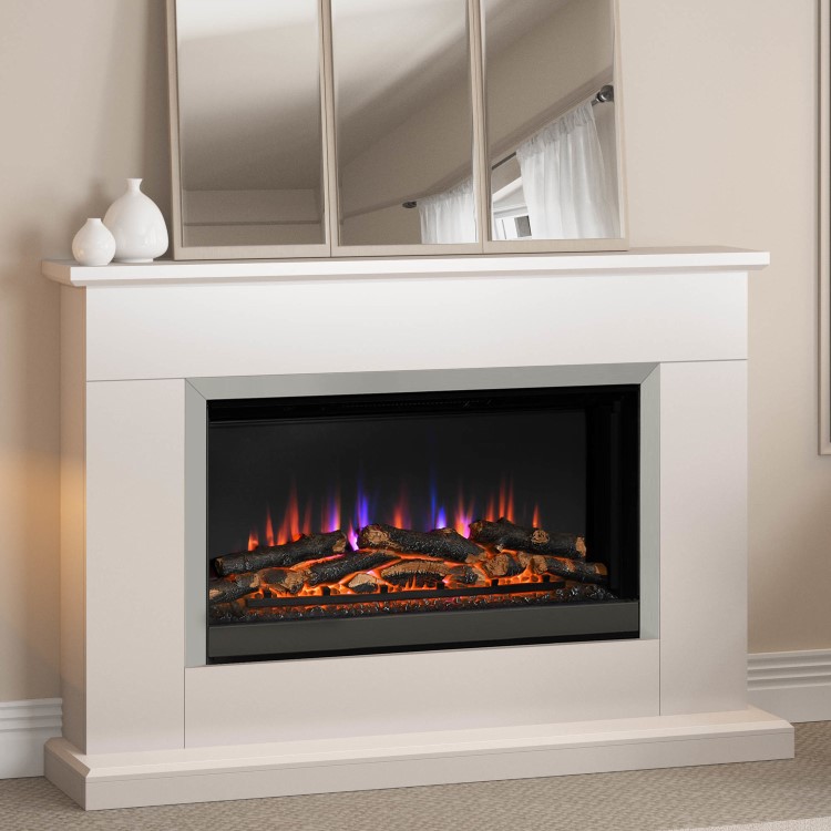 Be Modern Hansford Cashmere Electric Fireplace Suite