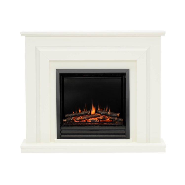 Be Modern Whitham Soft White Electric Fireplace Suite 48 Inch