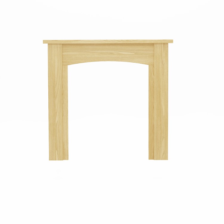 48 Inch Natural Oak Effect Freestanding Fireplace Surround - Be Modern