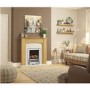 48 Inch Natural Oak Effect Freestanding Fireplace Surround - Be Modern