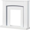 Adam Fireplace in Pure White and Grey - Surround Only - Chilton