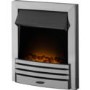 Adam Stanford Fireplace Suite in Walnut with Eclipse Electric Fire in Chrome and Downlights