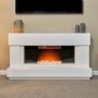 Adam Verona Fireplace Suite in Pure White