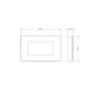 Be Modern 35" Black Wall Mounted Fire with LED Lights - Azonto