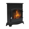 Be Modern 16&quot; Black Outset Electric Stove Fire - Elstow
