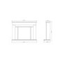 Be Modern Hatley Electric Fireplace Suite in Cream with Black Nickel Fire