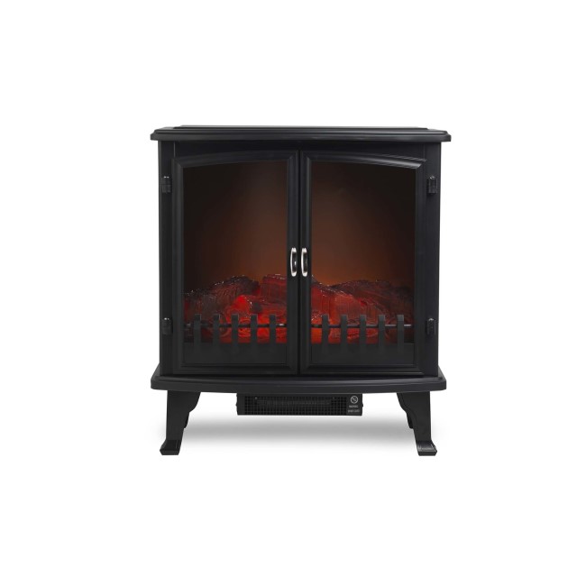 Beldray Paguera Glass Sided Free Standing Electric Stove with LED Flame Effect