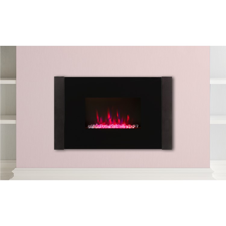 Beldray Atlanta Wall Mounted Fire with Speakers & Acrylic Stones