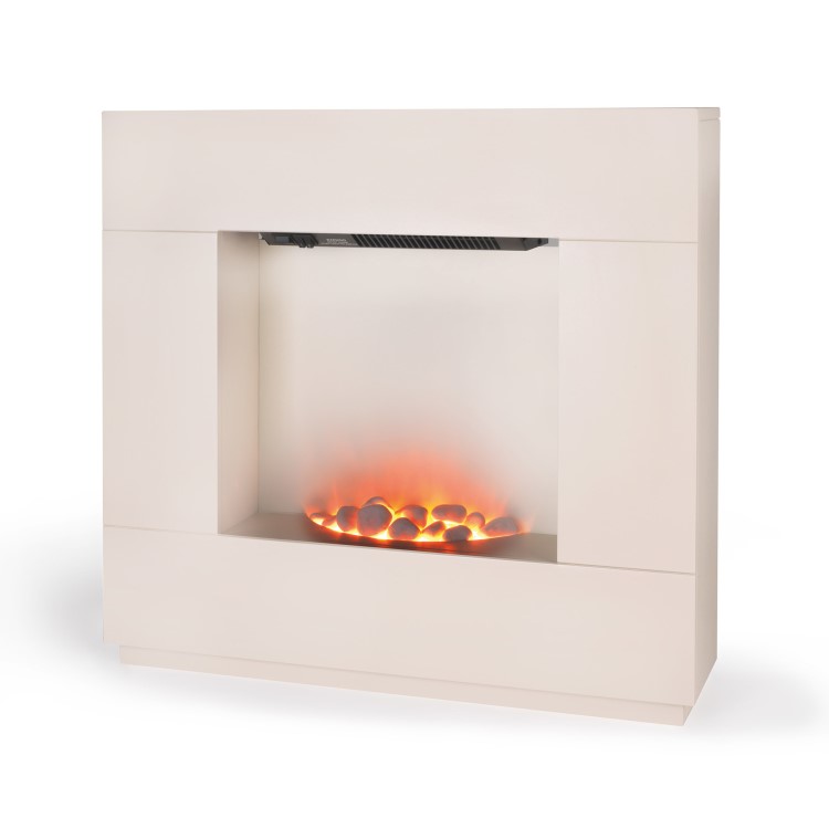 Beldray Sorrento Electric Fireplace Suite in Cream