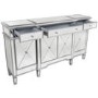 Aurora Boutique Mirrored TV Unit with Cupboards & Drawers & Crystal Handles - TV's up to 73"