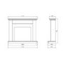 Suncrest Antigua Electric Fireplace Suite