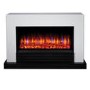 Suncrest Raby White Electric Fireplace Suite