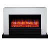 Suncrest White Electric Fireplace Suite - Raby 
