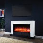Suncrest Raby White Electric Fireplace Suite