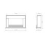 Suncrest Raby White Electric Fireplace Suite