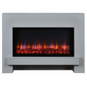FOL100754 Suncrest Eggleston Freestanding Electric Fireplace Suite in White