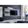 Floating Grey &amp; White TV Unit with Storage for TV&#39;s up to 60&quot; - Neo