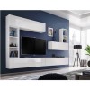 Wall Mounted White High Gloss Entertainment Unit - TVs up to 60&quot; - Neo