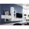 White High Gloss TV Entertainment Unit with Storage - TV&#39;s up to 60&quot; - Neo