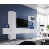 Floating White High Gloss TV Entertainment Unit - TVs up to 75&quot; - Neo