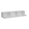 Large Wall Mounted TV Unit in White High Gloss - TV&#39;s up to 56&quot; - Neo