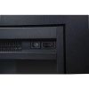 Black Painted Wood Effect TV Unit with Electric Fire &amp; Storage - TV&#39;s up to 55&quot; - Foster