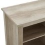 Foster Light Wood Effect TV Unit with Electric Fire & Shelves - TV's up to 56"