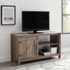 Grey Wooden Effect TV Unit with Storage - Foster - TV&#39;s up to 50&quot;