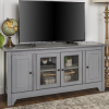 Large Grey Wooden TV Unit with Storage - Foster - TV&#39;s up to 55&quot;