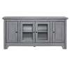 Large Grey Wooden TV Unit with Storage - Foster - TV&#39;s up to 55&quot;