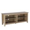 Foster Light Wood Effect TV Unit with 4 Open Shelves - TV&#39;s up to 60&quot;
