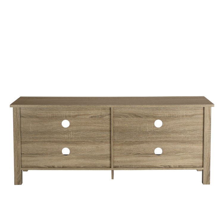 Foster Light Wood Effect TV Unit with 4 Open Shelves - TV's up to 60"