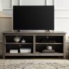 Foster Grey Wooden TV Unit with Open Shelves - TV&#39;s up to 60&quot;