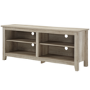 Foster Light Oak TV Unit with 4 Open Shelves -TV's up to 60"