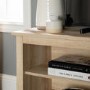 Foster Light Oak TV Unit with 4 Open Shelves -TV's up to 60"