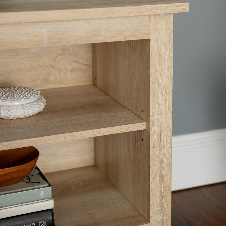 Foster Light Oak TV Unit with 4 Open Shelves -TV's up to 60"