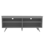 Foster Grey Wooden TV Unit with Open Shelves - TV's up to 60"