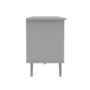Foster Grey Wooden TV Unit with Open Shelves - TV's up to 60"