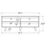 Foster Grey Wooden TV Unit with Open Shelves - TV's up to 60"