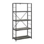 Grey Wooden Effect Bookcase - Foster