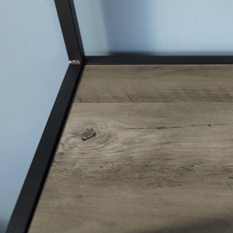 Grey Wooden Effect Bookcase - Foster