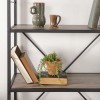 Grey Wooden Effect Bookcase - Foster