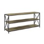 Wooden Effect Bookcase with 3 Shelves - Foster