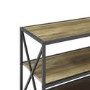 Wooden Effect Bookcase with 3 Shelves - Foster