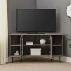 Grey Wash Corner TV Unit with Storage - TVs up to 52&quot; - Foster
