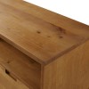 Solid Pine TV Unit with Open Shelves &amp; Storage - TVs up to 64&quot; - Foster