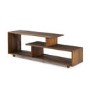 Foster TV Unit in Wood & Open Shelves