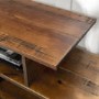 Foster TV Unit in Wood & Open Shelves